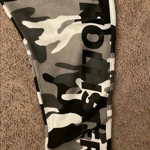 Hollister white camo sweatpants